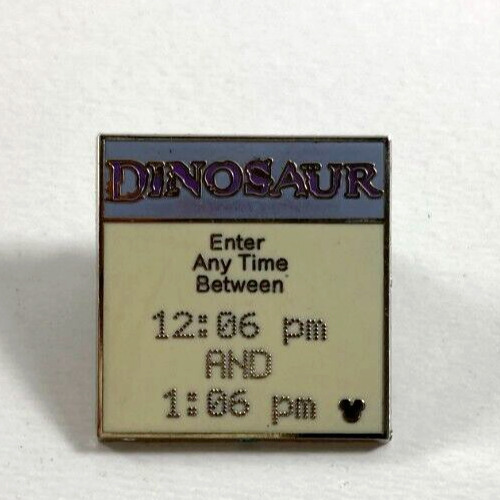 Disney Dinosaur Fast Pass Ticket Hidden Mickey Pin Cast Lanyard 2006