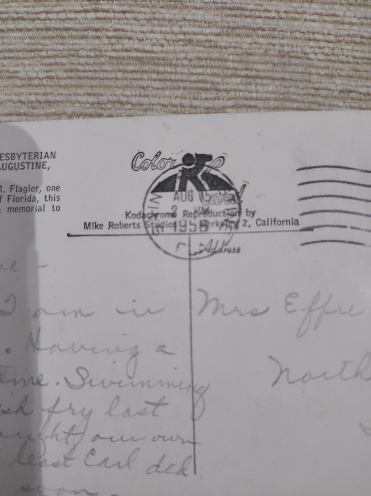 1956 Post Card