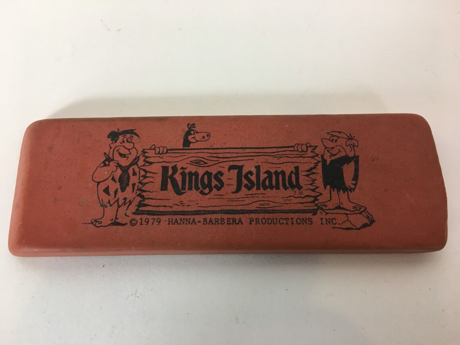 1979 Kings Island Flintstones souvenir toy eraser 7\