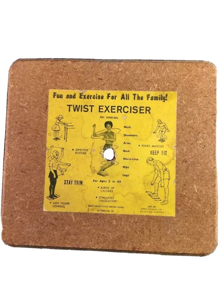 Twist Exerciser Vintage 1950s Home Exercise Equipment Midcentury great graphic
