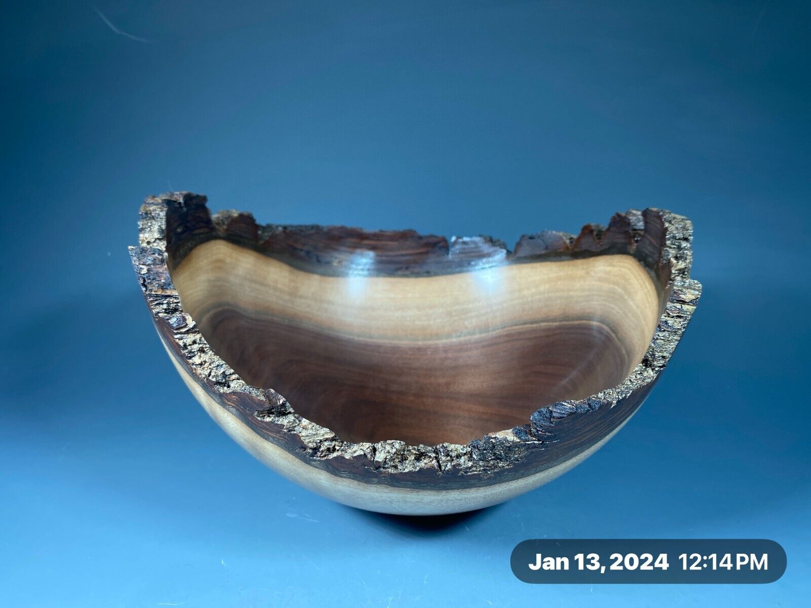 Black Walnut G+ Bowl #15536 made by Smithsonian Artist, David Walsh.