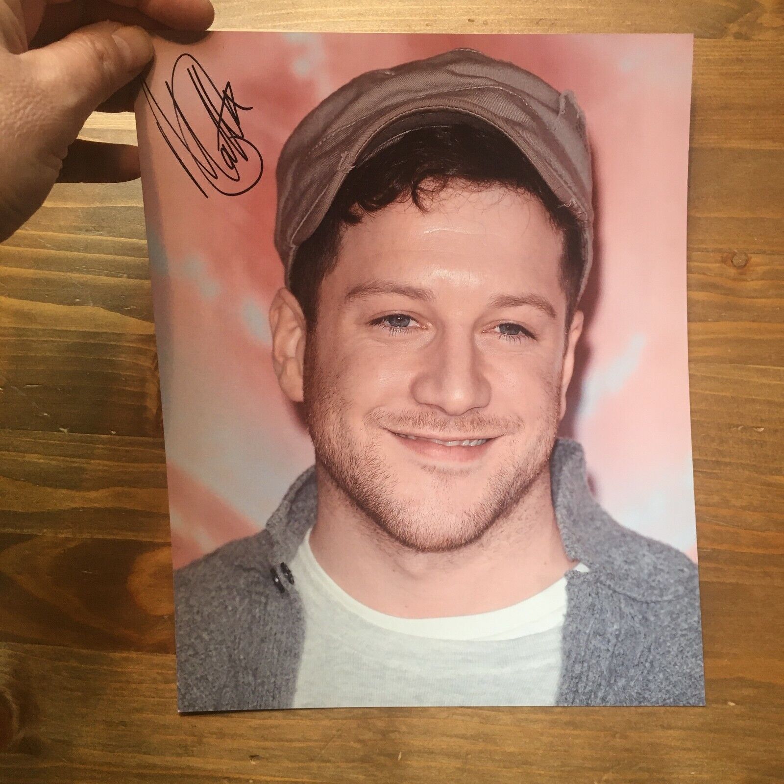 Matt Cardle * HAND SIGNED AUTOGRAPH * on 8x10 inch photo IP Xfactor