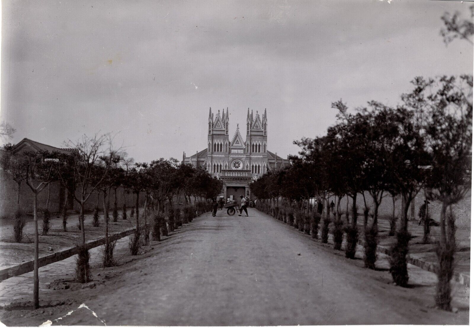 Antique China Photo.  Beijing Cathedral Putang 1903. 21 x 14 cm