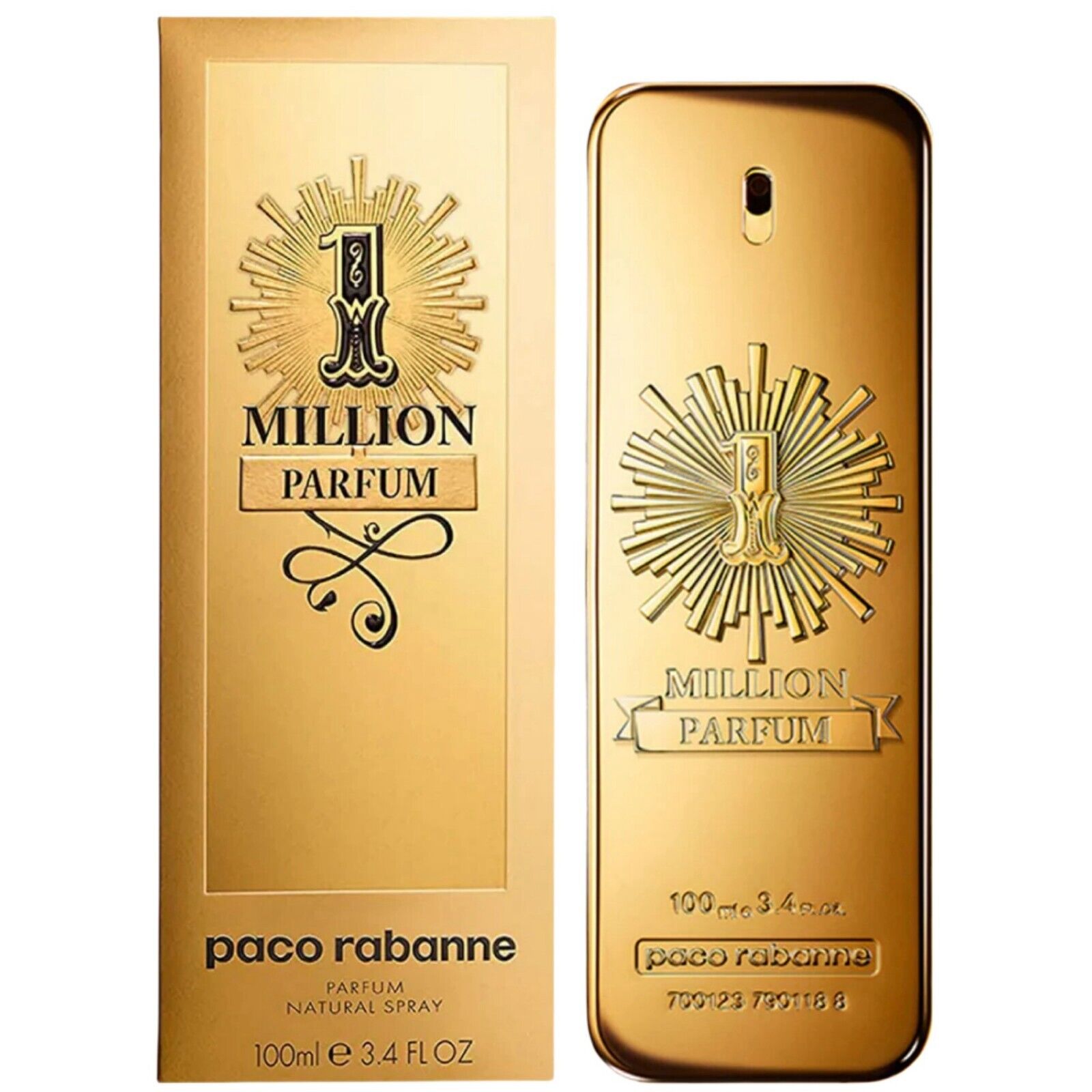 NEW One Million Perfum Páco Rábánne Cologne Parfum Men’s Spray 3.4 Oz 100 ml