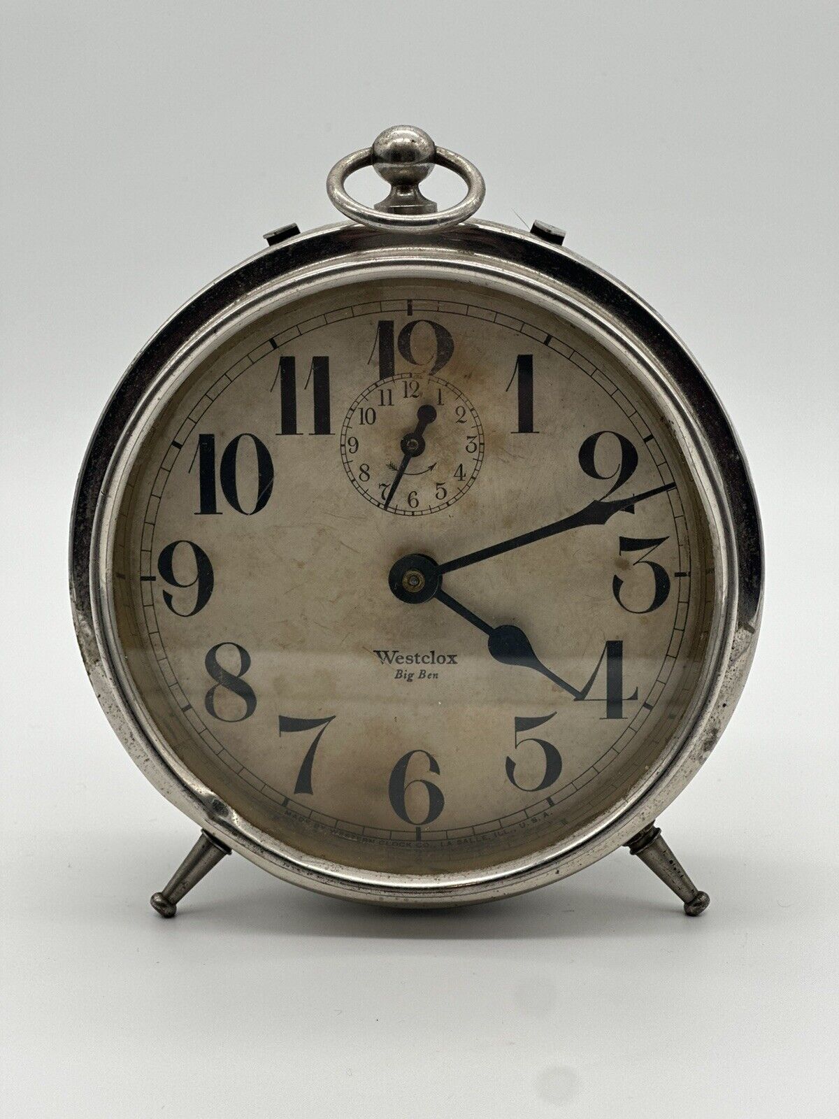 Westclox Big Ben Alarm Clock  Vintage Analog Wind Up Mechanical