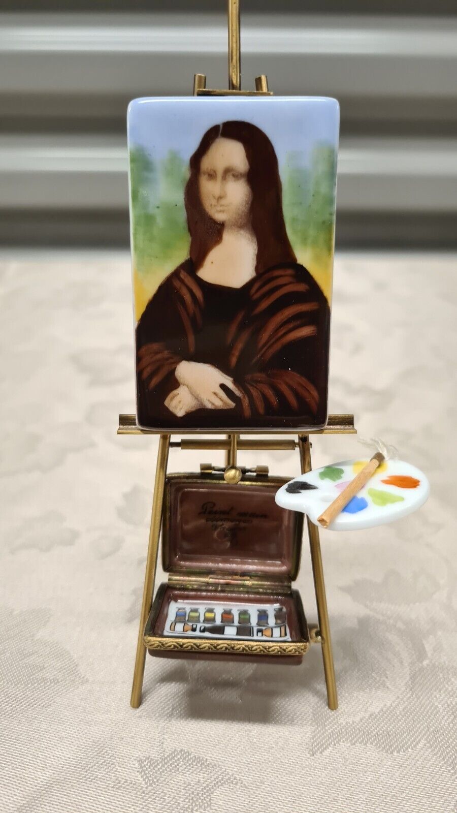 Vtg Mona Lisa Easel Limoges Very Rare