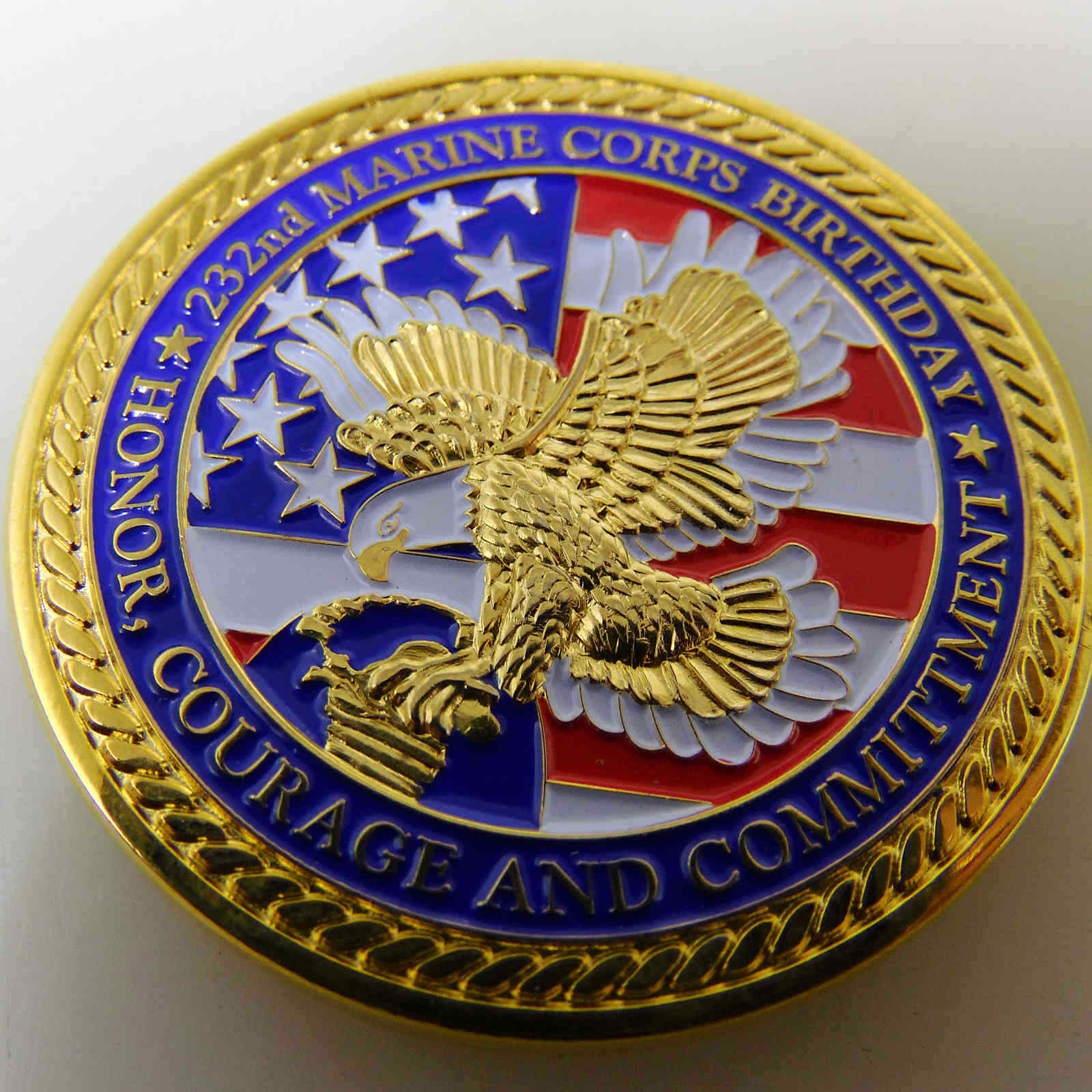 USMC RESERVE AFFAIRS DIVISION WOUNDED WARRIOR REGIMENT CHALLENGE COIN