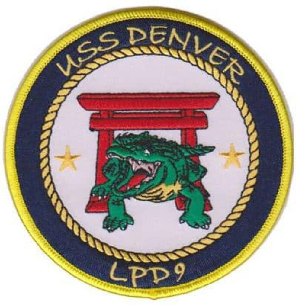 USS DENVER LPD-9 Patch – Plastic Backing