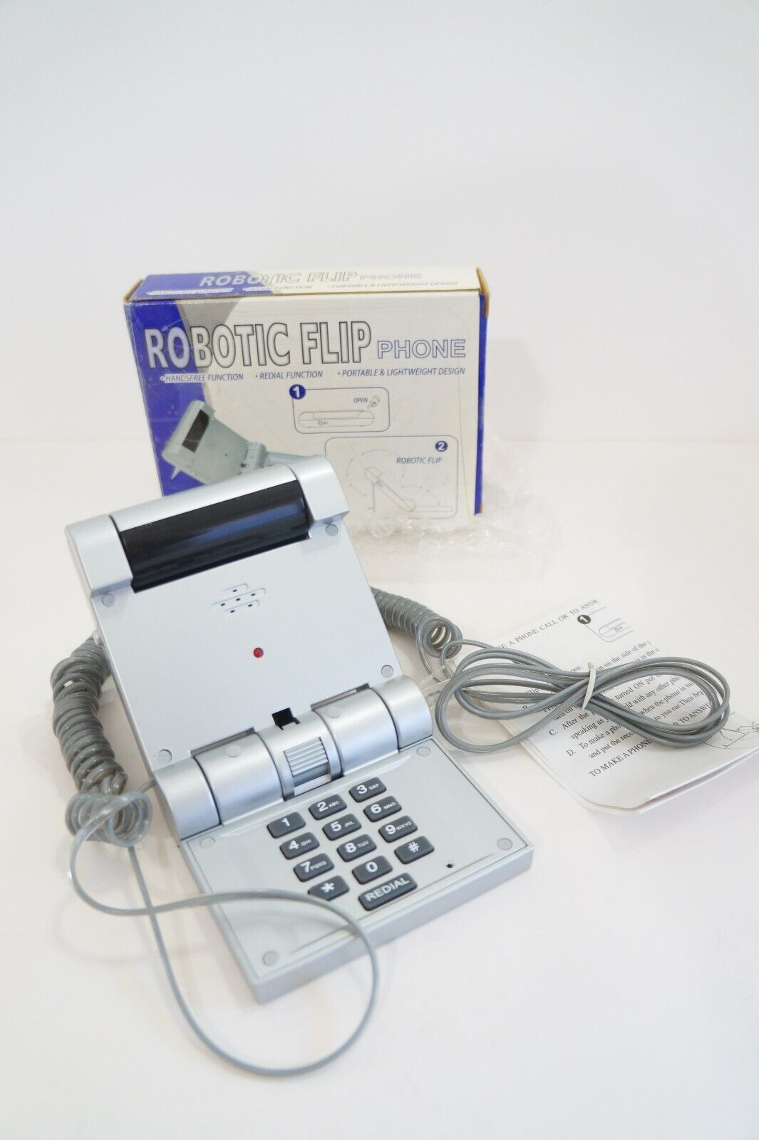 Vintage Robotic Flip Phone Collectible Telephone Retro
