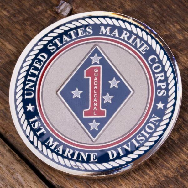 1st Marine Division Challenge Coin