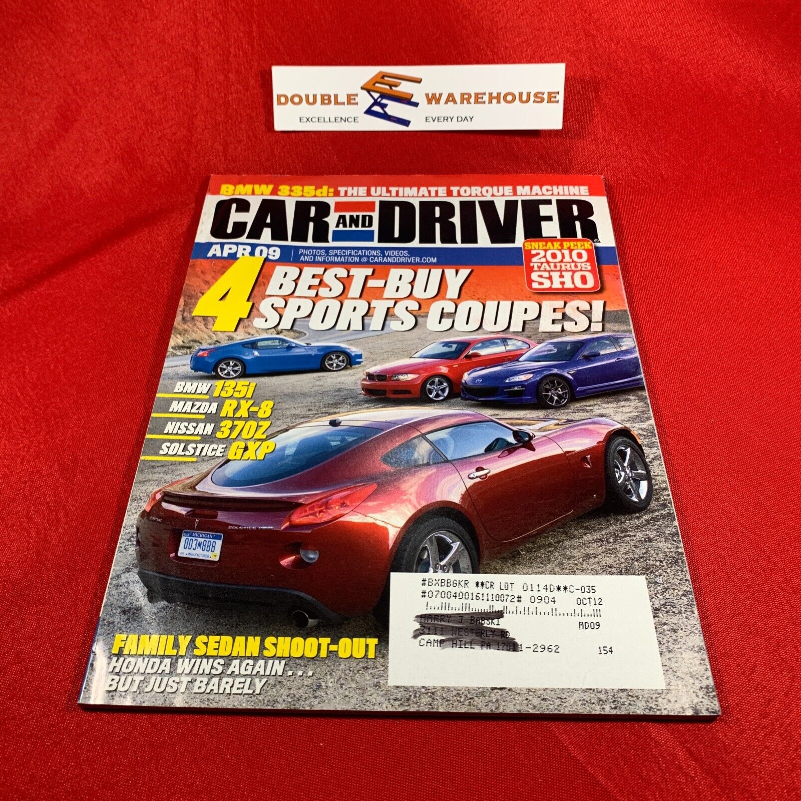 Car And Driver Magazine, April 2009 