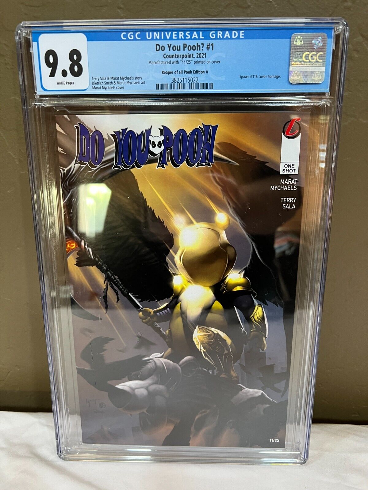 Do You Pooh #1 CGC 9.8; Spawn #316 Cover Homage; Reaper of all Pooh Edition A