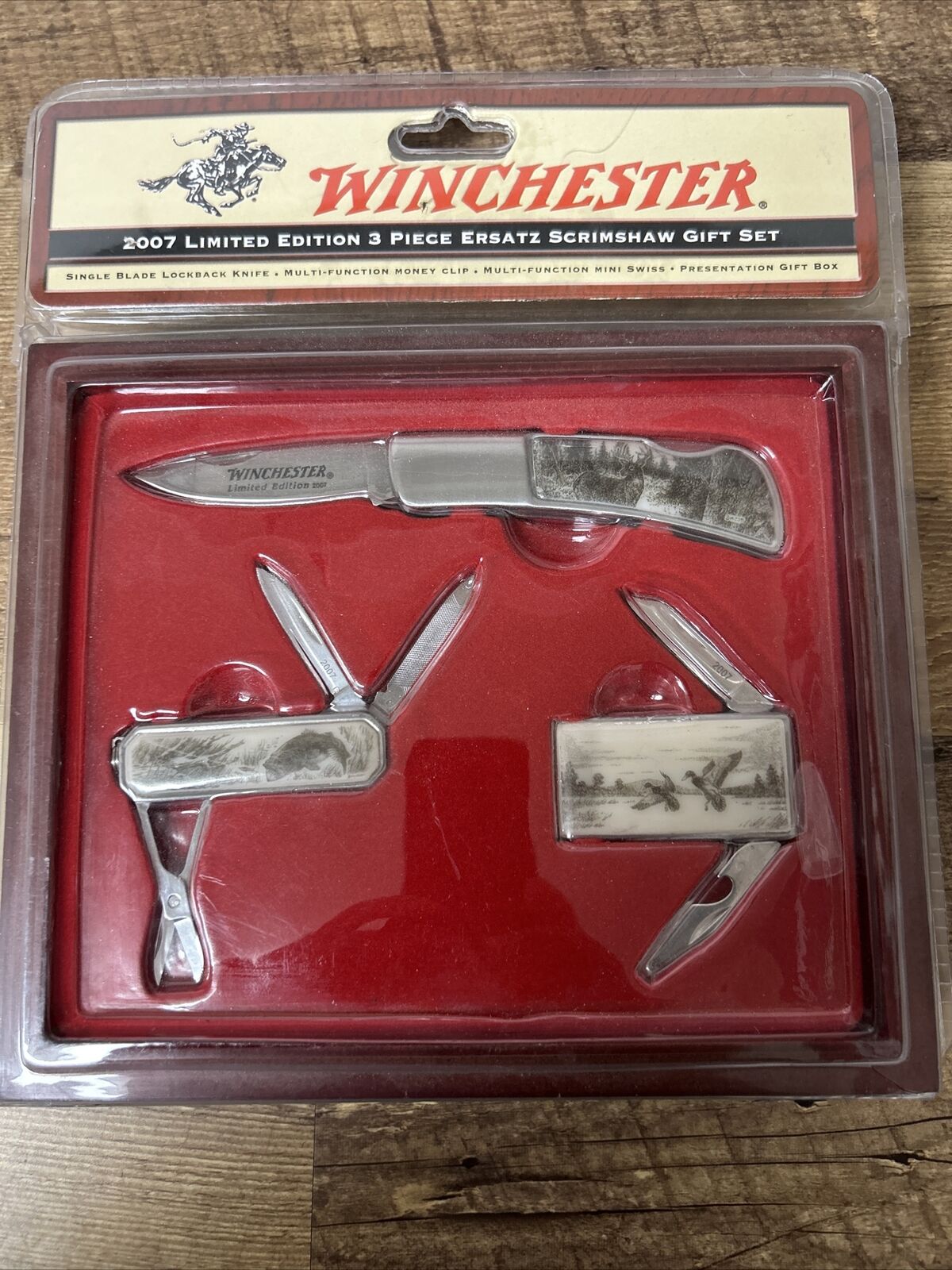Winchester Three Knife Set 2007 Limited Edition 