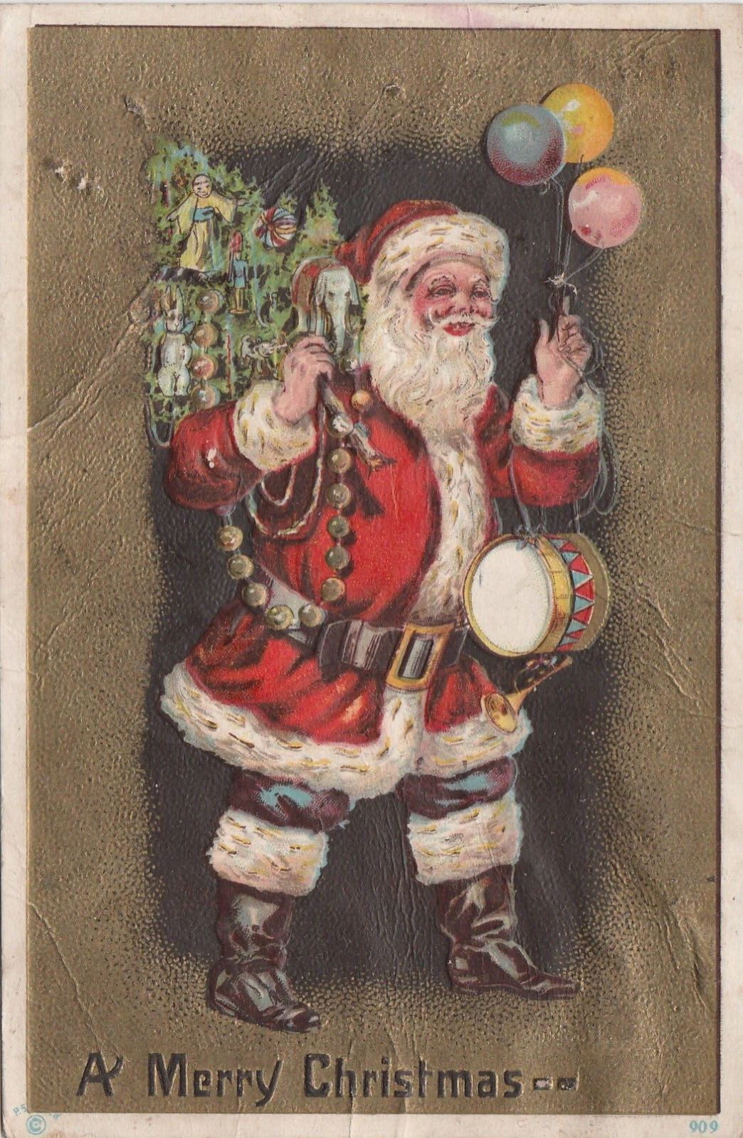 Fantasy Santa Claus postcard u1912