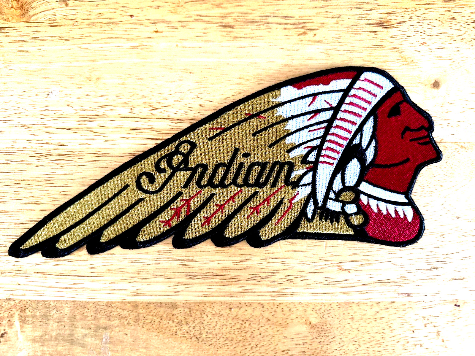 INDIAN MOTORCYCLE PATCH.....LARGE BACK PATCH.....EXCELLENT QUALITY