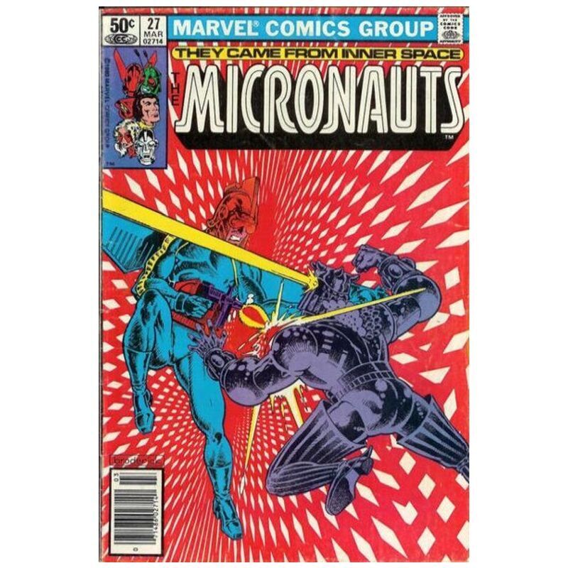 Micronauts #27 Newsstand  - 1979 series Marvel comics VF [v,