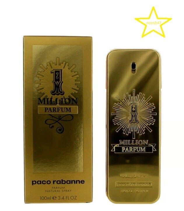 One Million 3.4 oz / 100ml Parfum Spray For Men Brand New Sealed