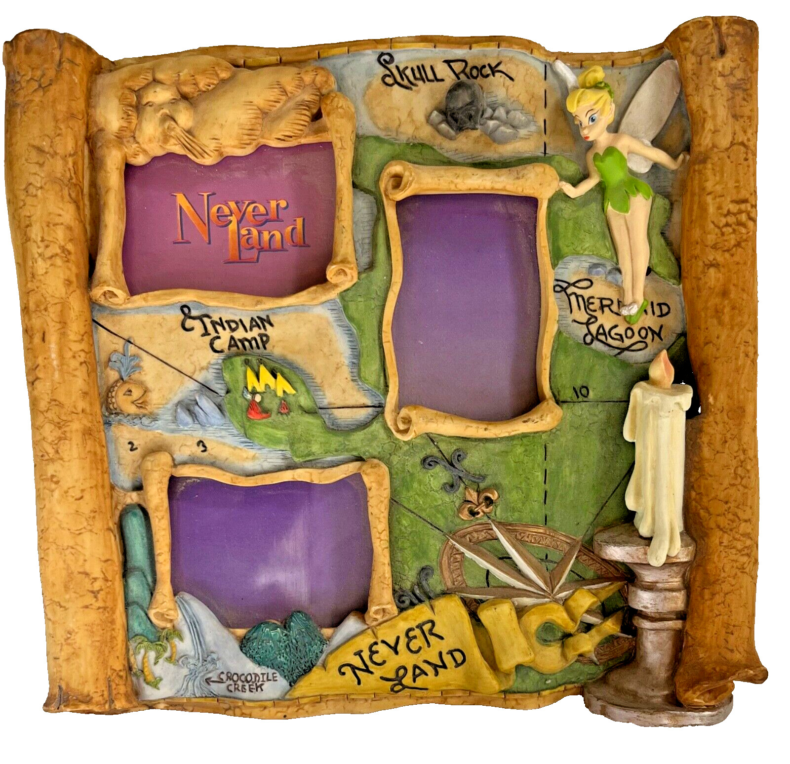 Peter Pan Neverland Tinkerbell 3D Picture Frame Vintage Disney Store