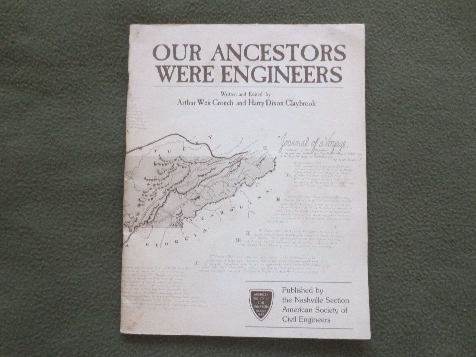 Our Ancestors Were Engineers 1976 Nashville Tennessee Society of Civil Engineers