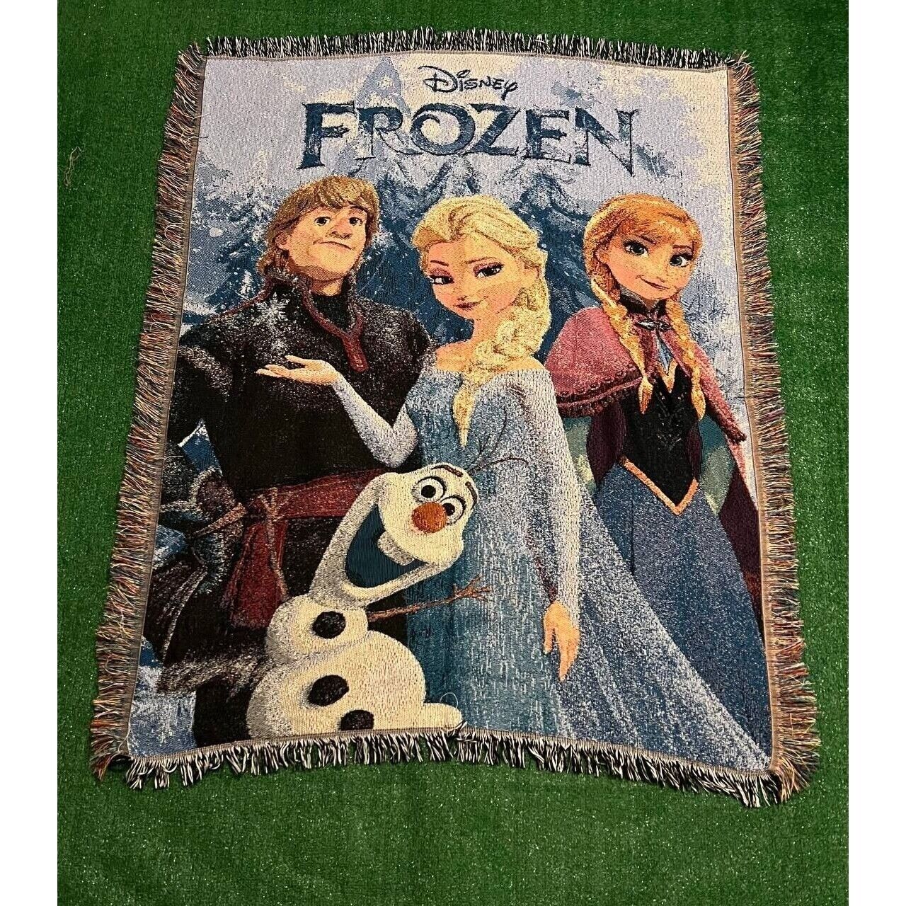 Vintage Disney Frozen Fleece Blanket Blanket Size 58\