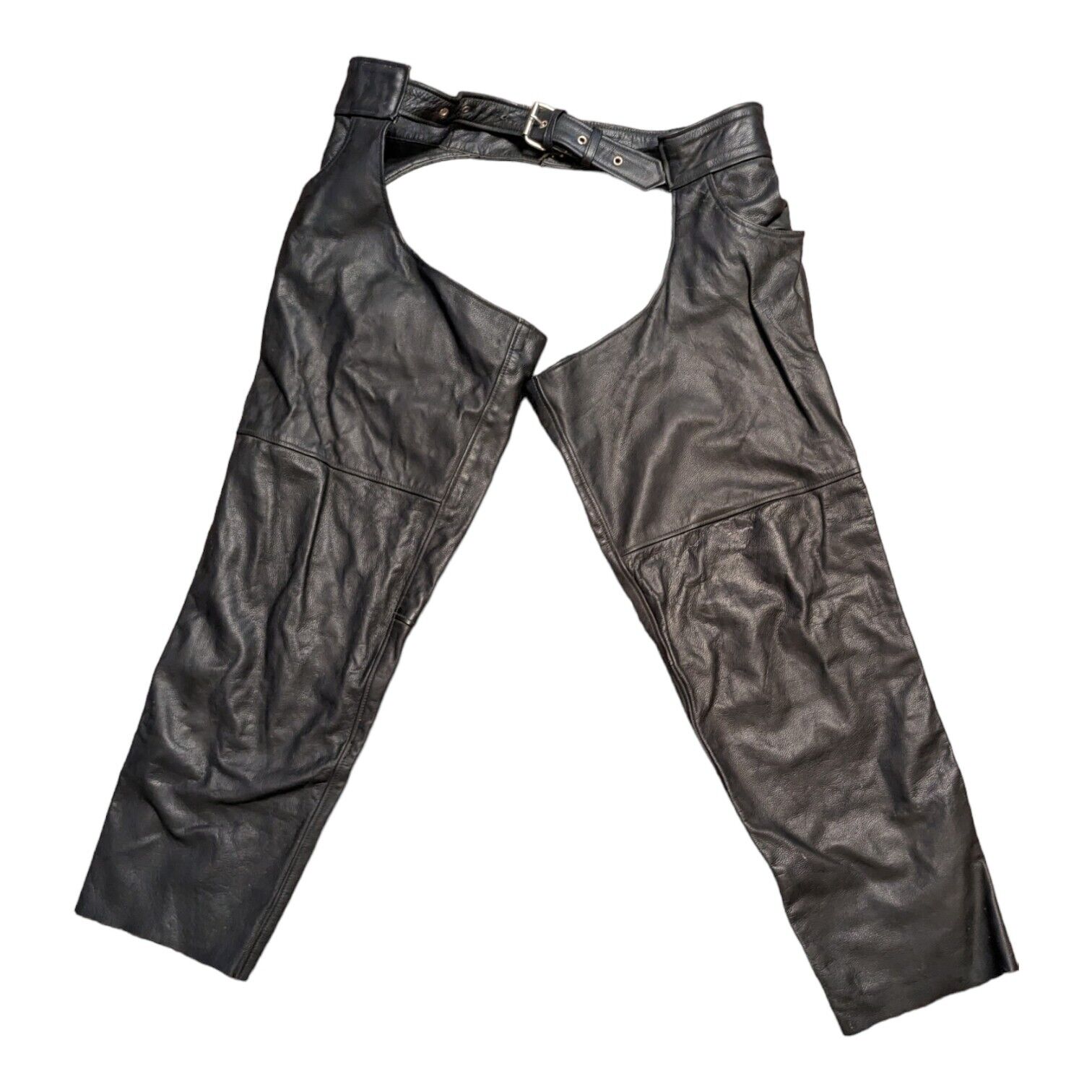UNIK Premium Black Leather Men\'s Chaps Sz 6XL 53\