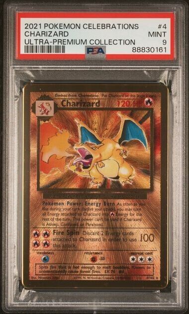 PSA 10 MINT Pokemon Celeb. Charizard #4 Gold Metal Ultra Premium Collection