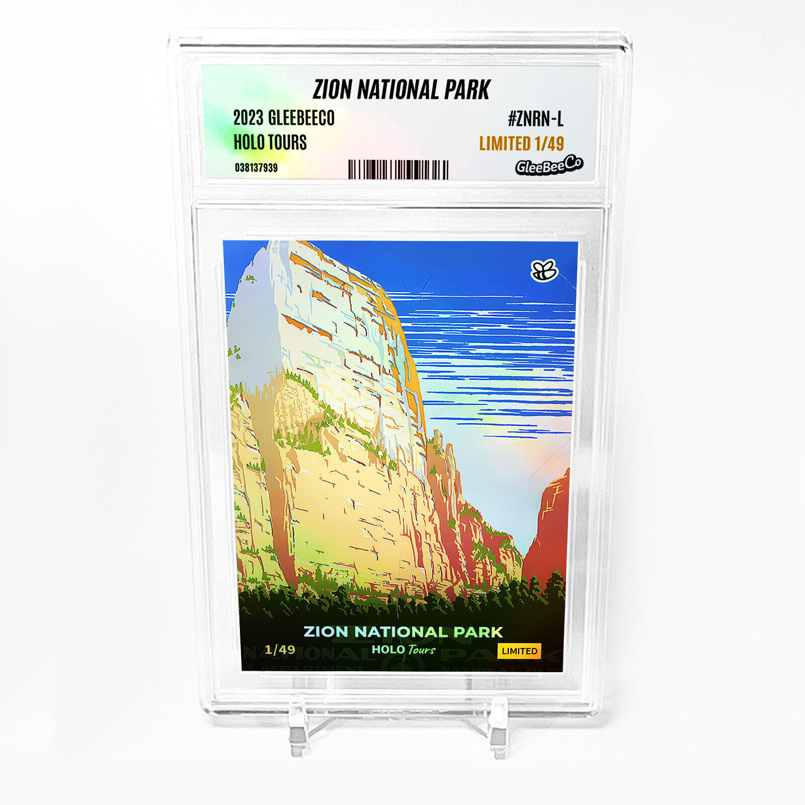 ZION NATIONAL PARK Card 2023 GleeBeeCo Ranger Naturalist Service #ZNRN-L /49