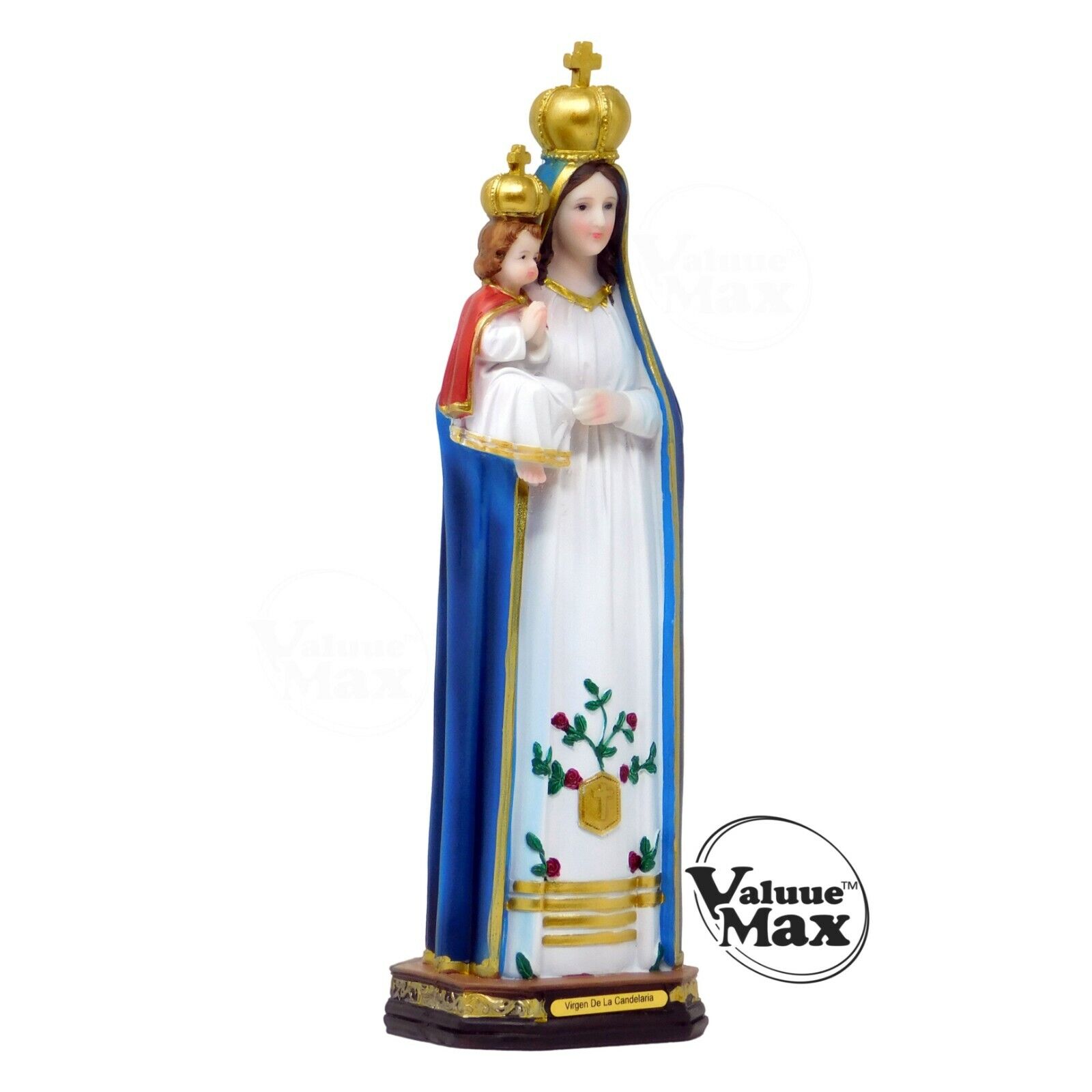 ValuueMax™ Our Lady of Candelaria Statue, Finely Detailed Resin, 12 Inch Tall  