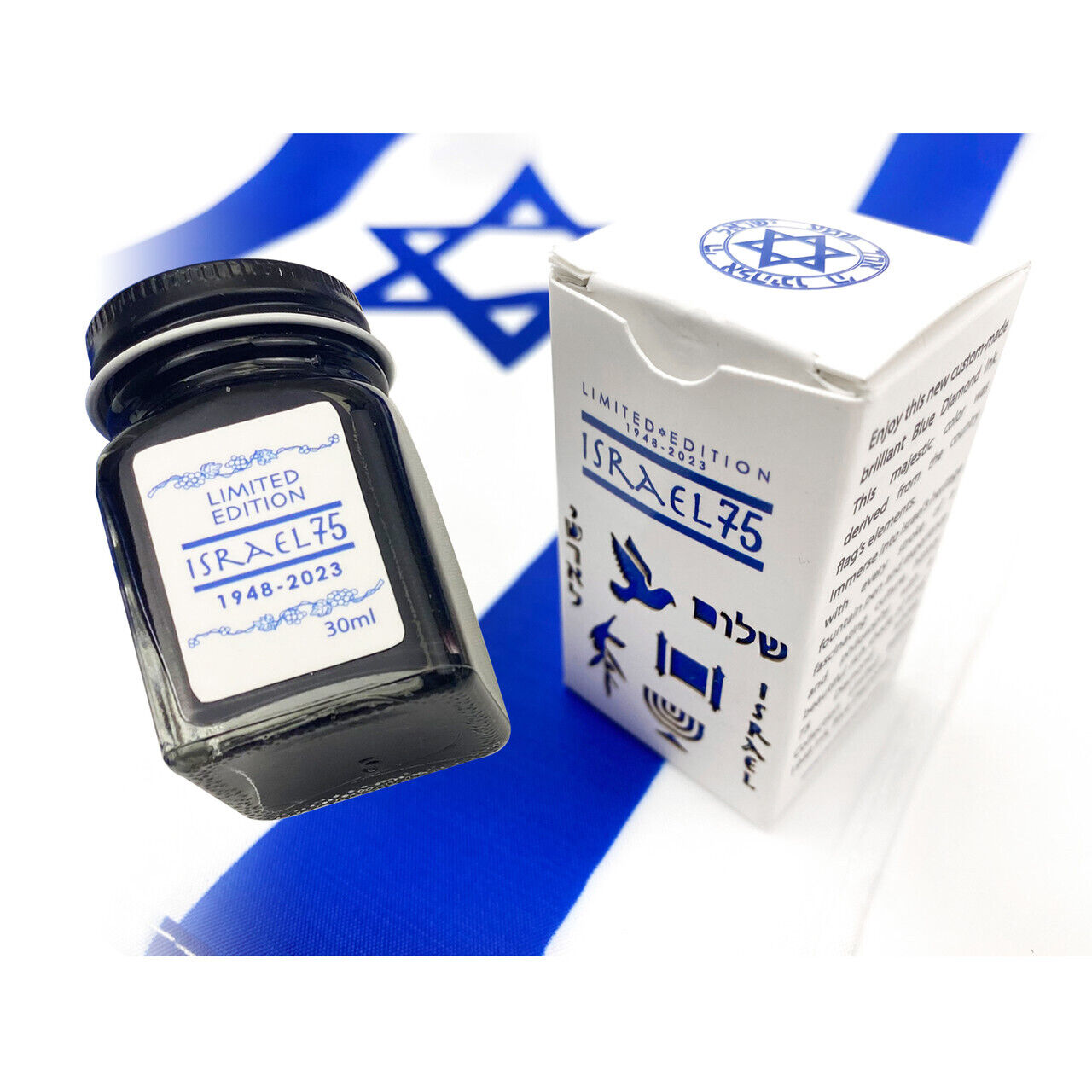 Conklin Israel 75 Diamond Jubilee Bottled Ink in 1948 - Limited Edition 30mL NEW