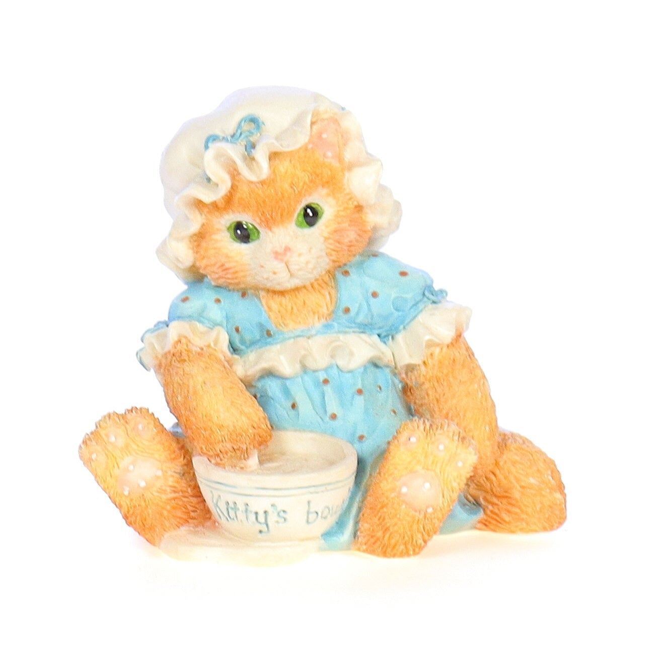 Calico Kittens Vintage 1994 Resin Figurine Finicky An Unexpected Treat 112321
