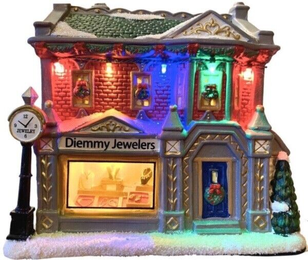 2023 Carole Towne Collection - Diemmy Jewelers Lighted Village Scene LED Lights
