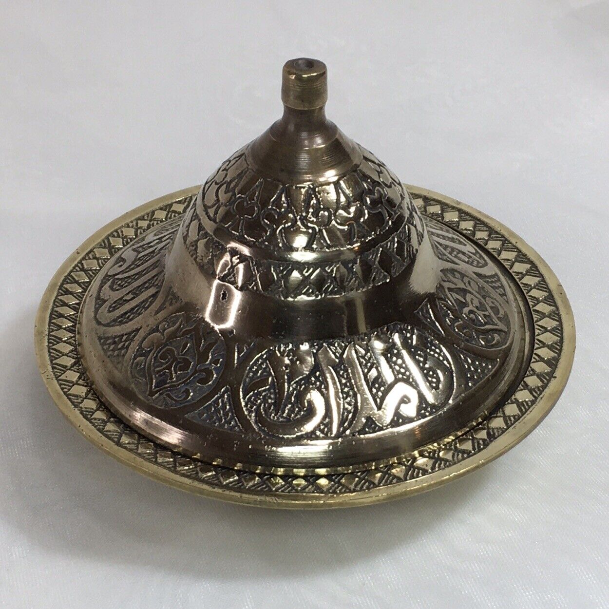 3.5” Brass Lidded Dish,  Vintage, Polished Collectible ❤️