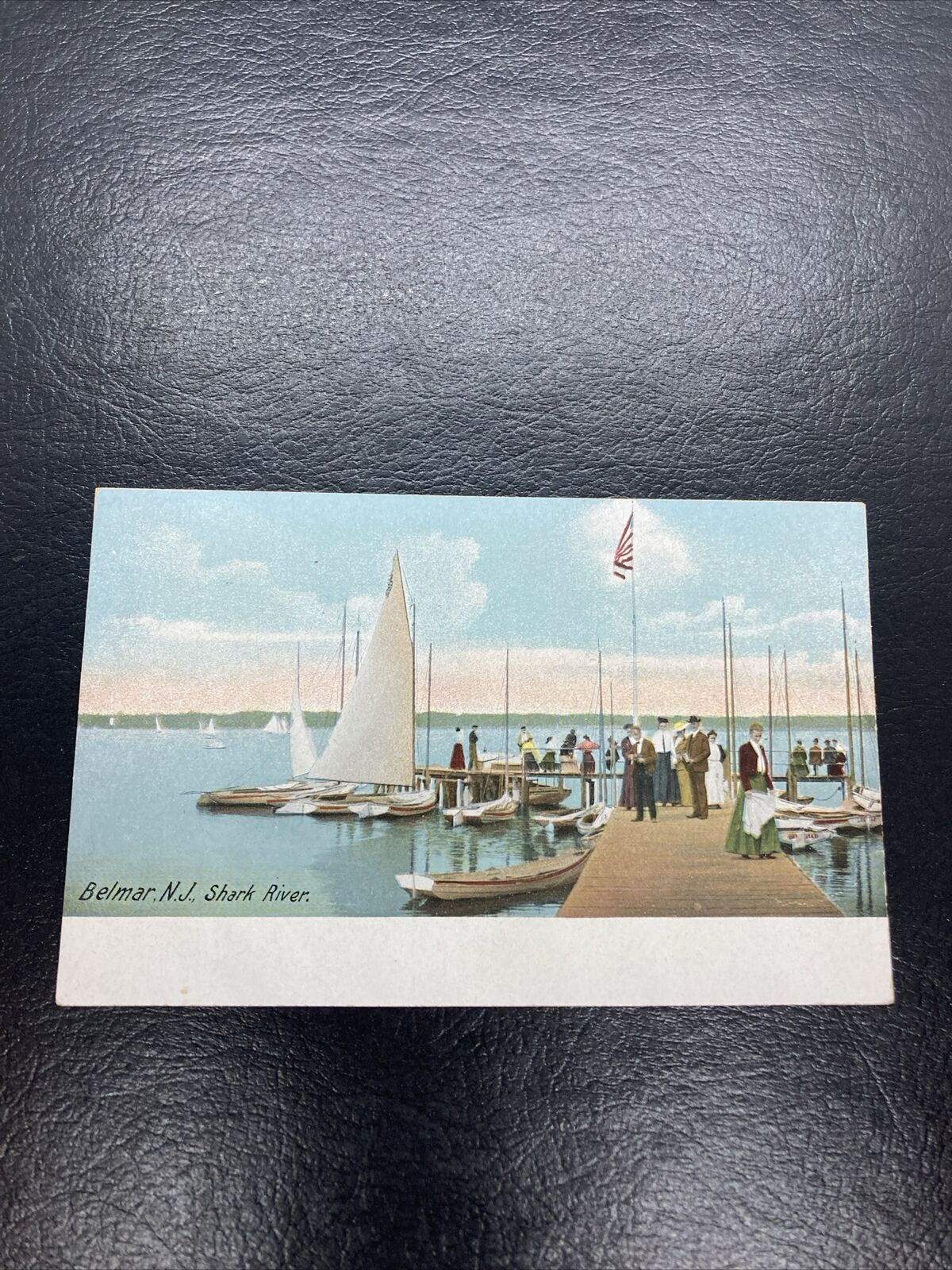 Postcard Shark River Belmar NJ Very Nice Unposted 1905