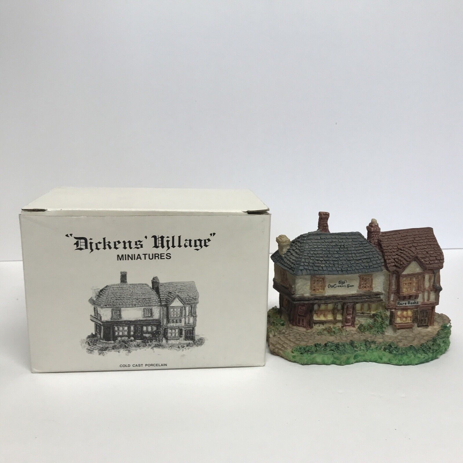 Dept 56 Cottage Old Curiosity Shop Dickens Village Cold Cast Porcelain 1987