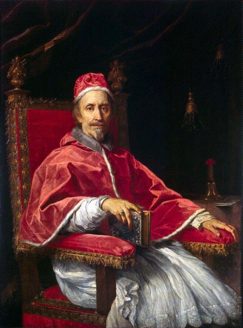 Oil painting Portrait-of-Pope-Clement-IX-Maratti-Carlo-oil-painting-Portrait-of-