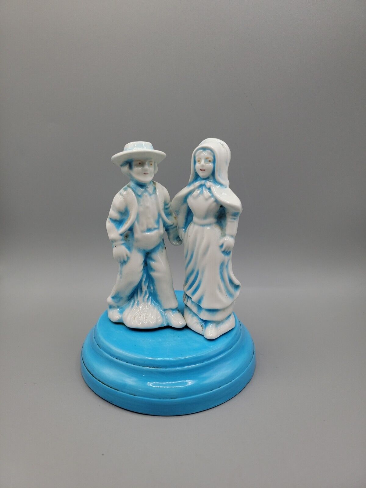 Vintage Man & Woman Holland Mold Baby Blue 5