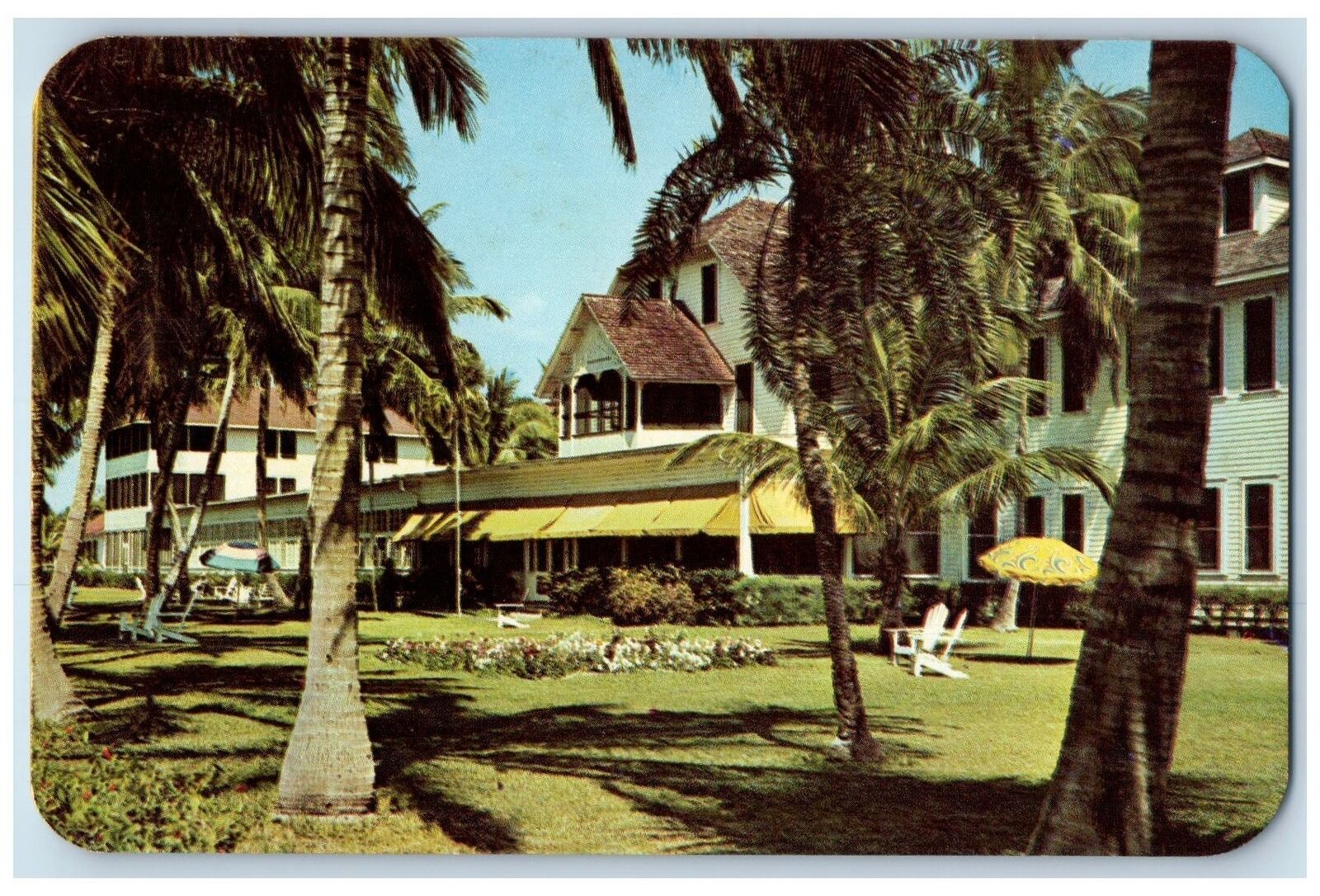 c1960s Naples Beach Hotel Exterior Scene Naples Florida FL Unposted Postcard