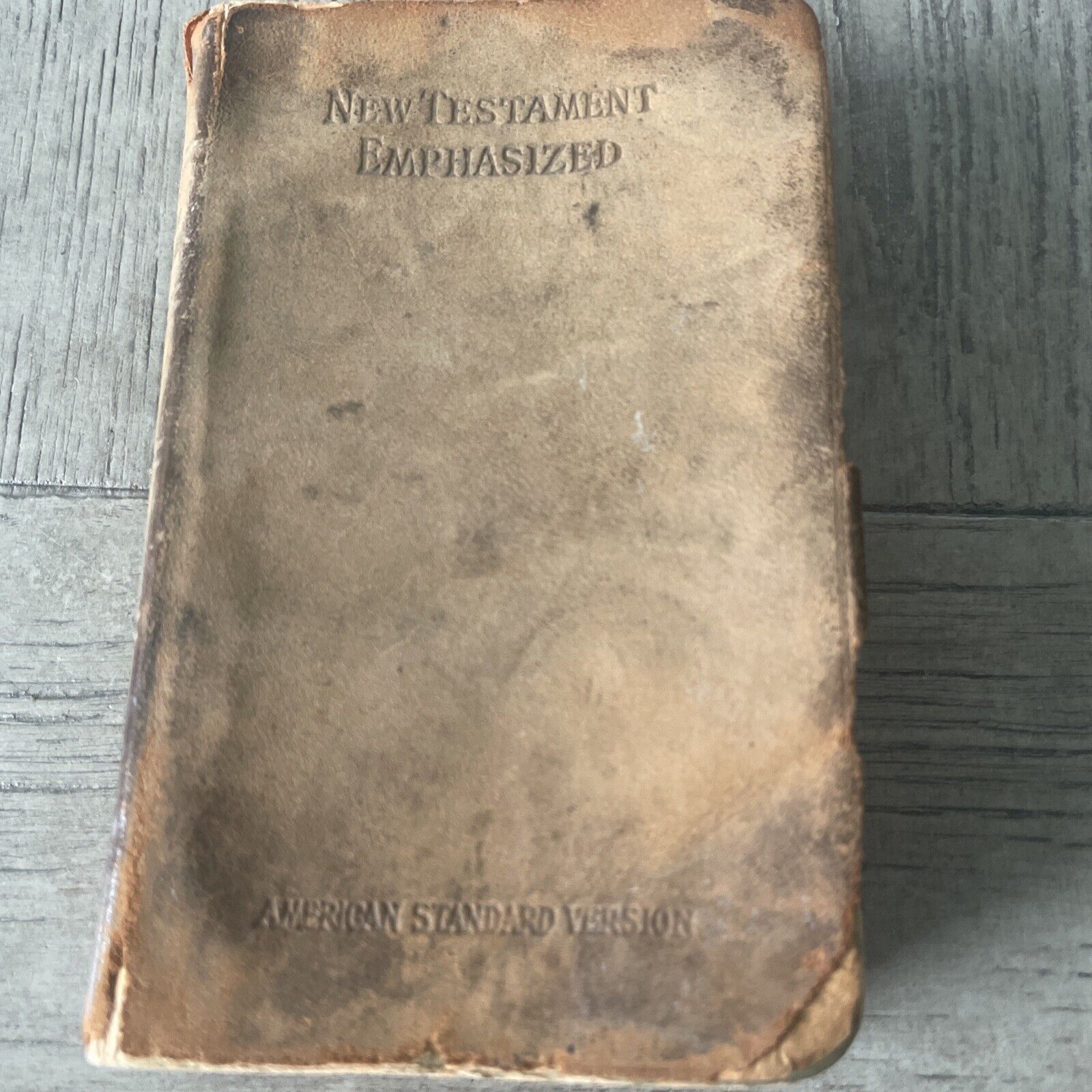 Antique 1900’s  Holy Bible New Testament Emphasized Mini Pocket Size Nelson