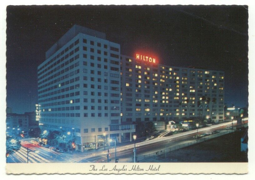 Los Angeles CA Hilton Hotel Postcard ~ California