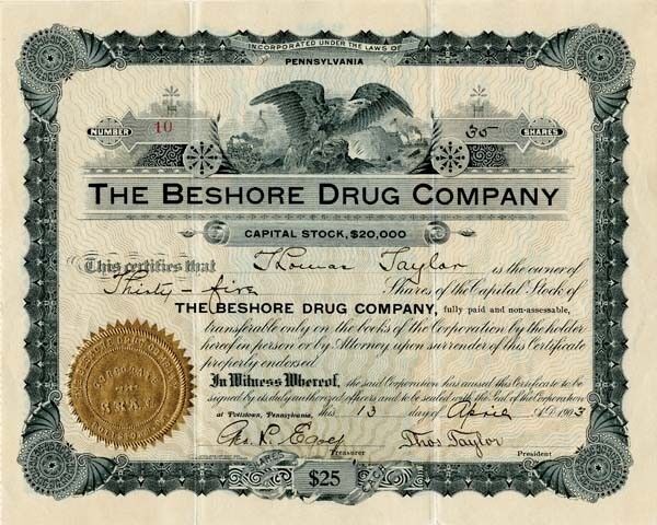 Beshore Drug Co. - Medical & Pharmaceutical Stocks