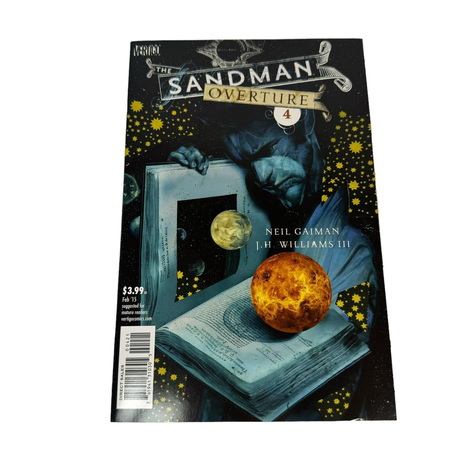 The Sandman Overture 4 Comic Book By Neil Gaiman  J.H. Williams III Vertigo 2015