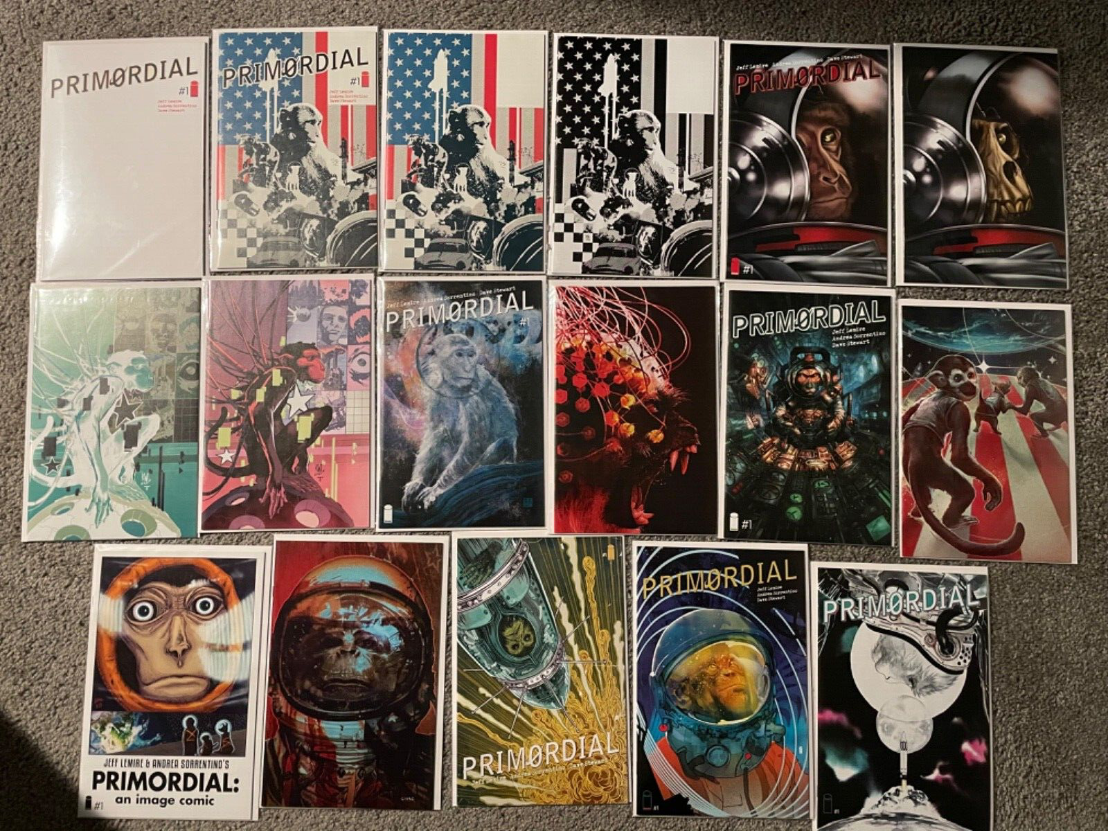 PRIMORDIAL - Amazing collection of 17 #1 Variants See photos and description.