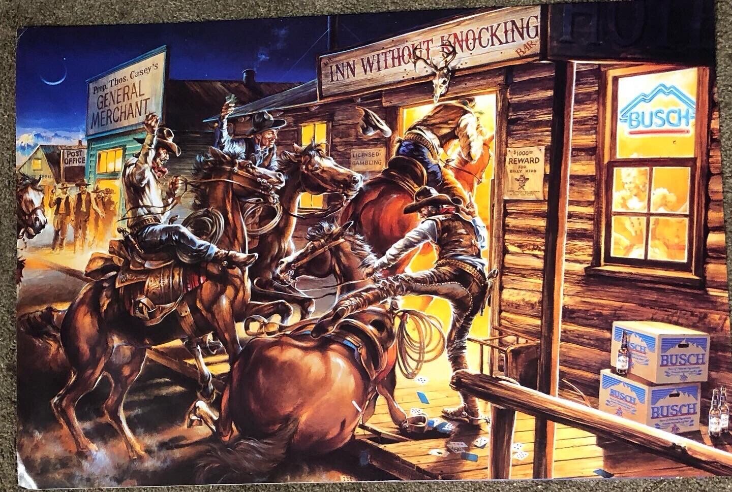 1980’s Busch “Inn Without Knocking” Promotional Poster 