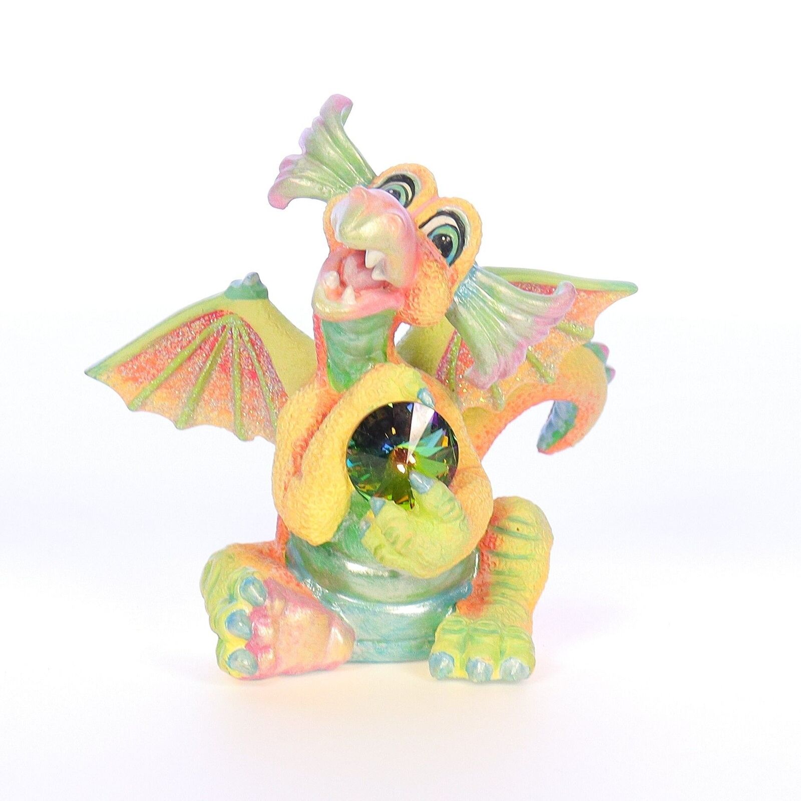 Mood Dragons Vintage 1998 Resin Figurine Happy XWR4473
