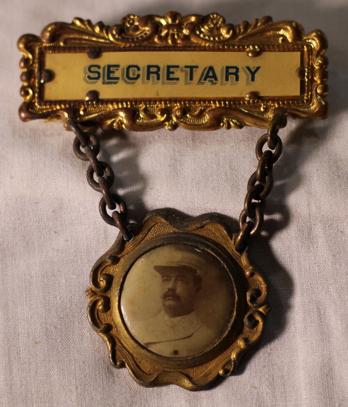 Vintage Firemen\'s Association Medal - Secretary