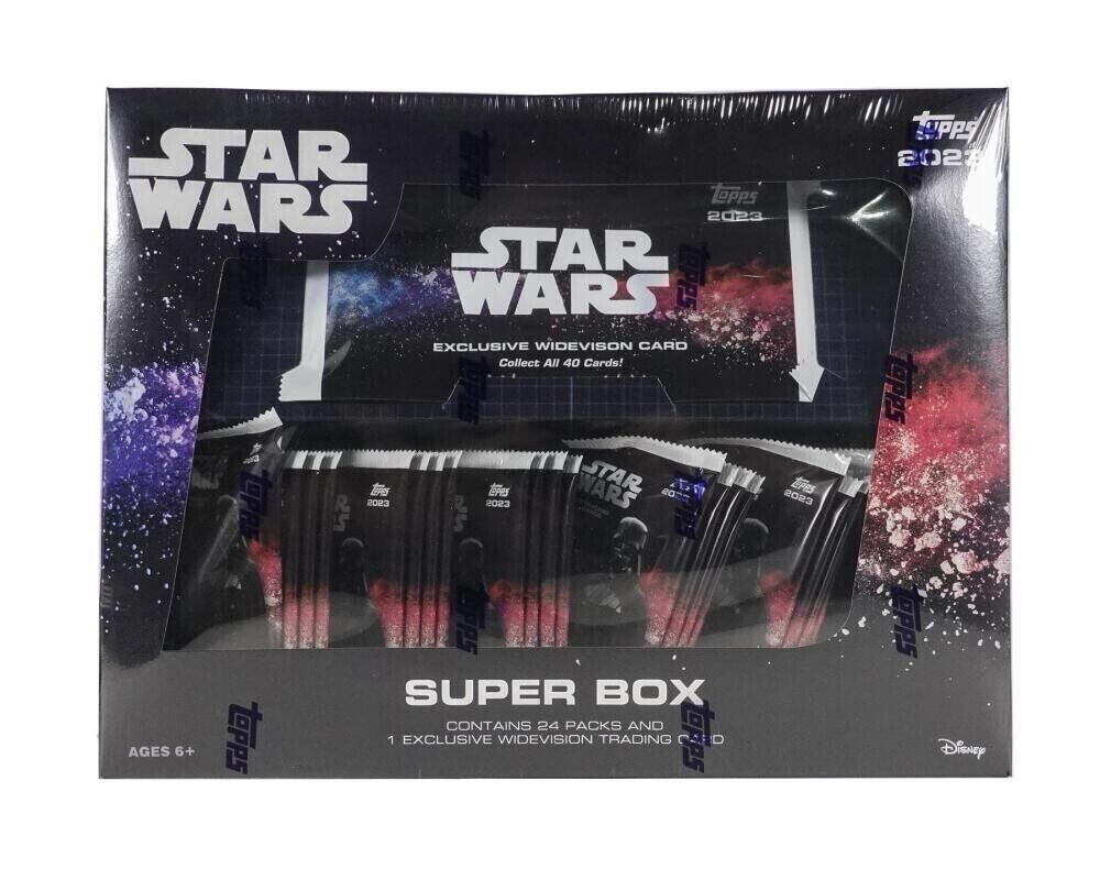 STAR WARS 2023 Topps Flagship Edition Trading Cards Sealed Hobby Super Box NEW