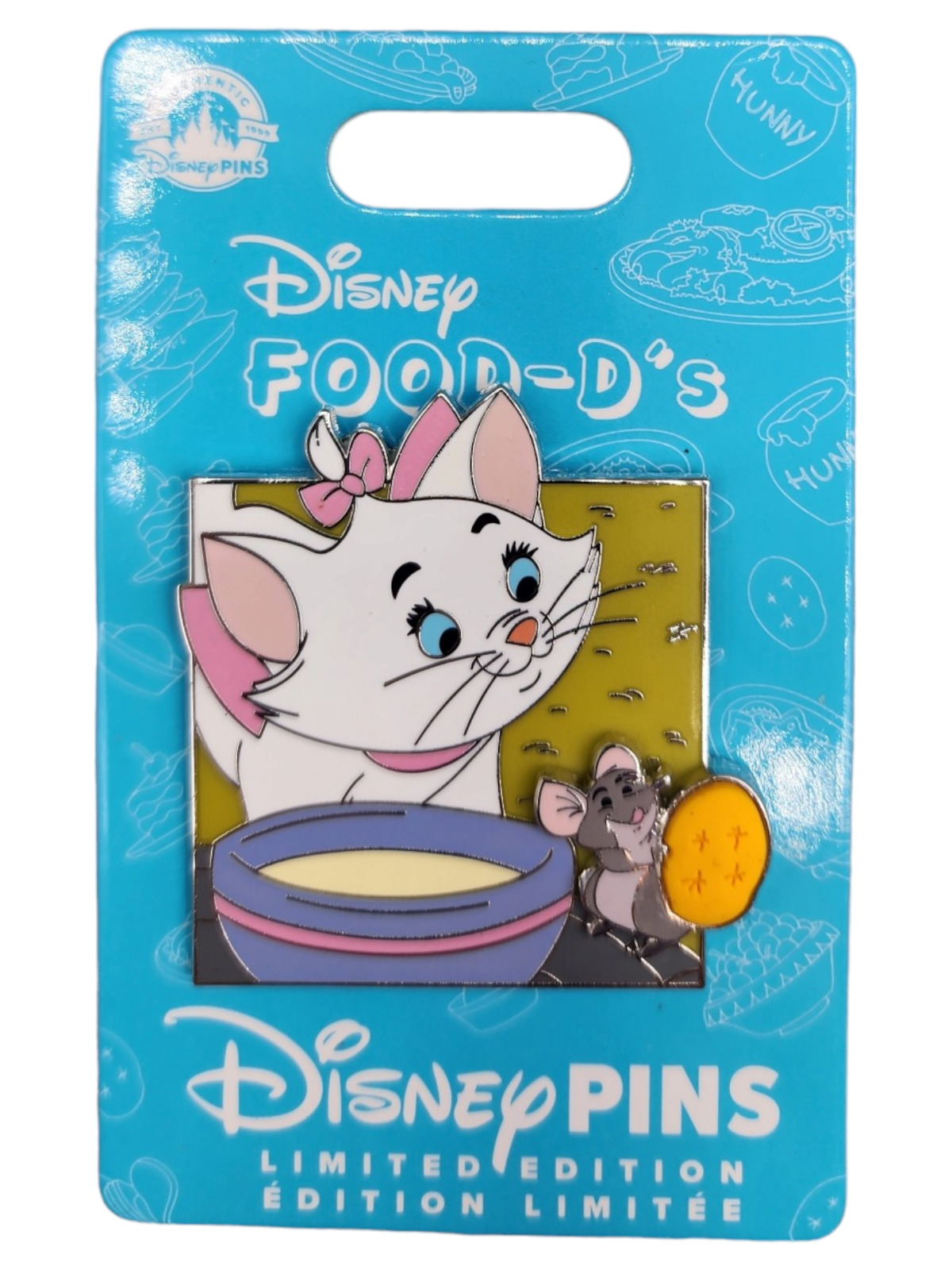 Disney Marie and Roquefort Pin The Aristocats Food-D\'s Limited New