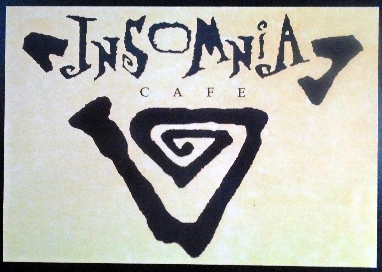 Postcard, Insomnia Café, Beverly Blvd., After Bar Crowd Welcome, Los Angeles CA