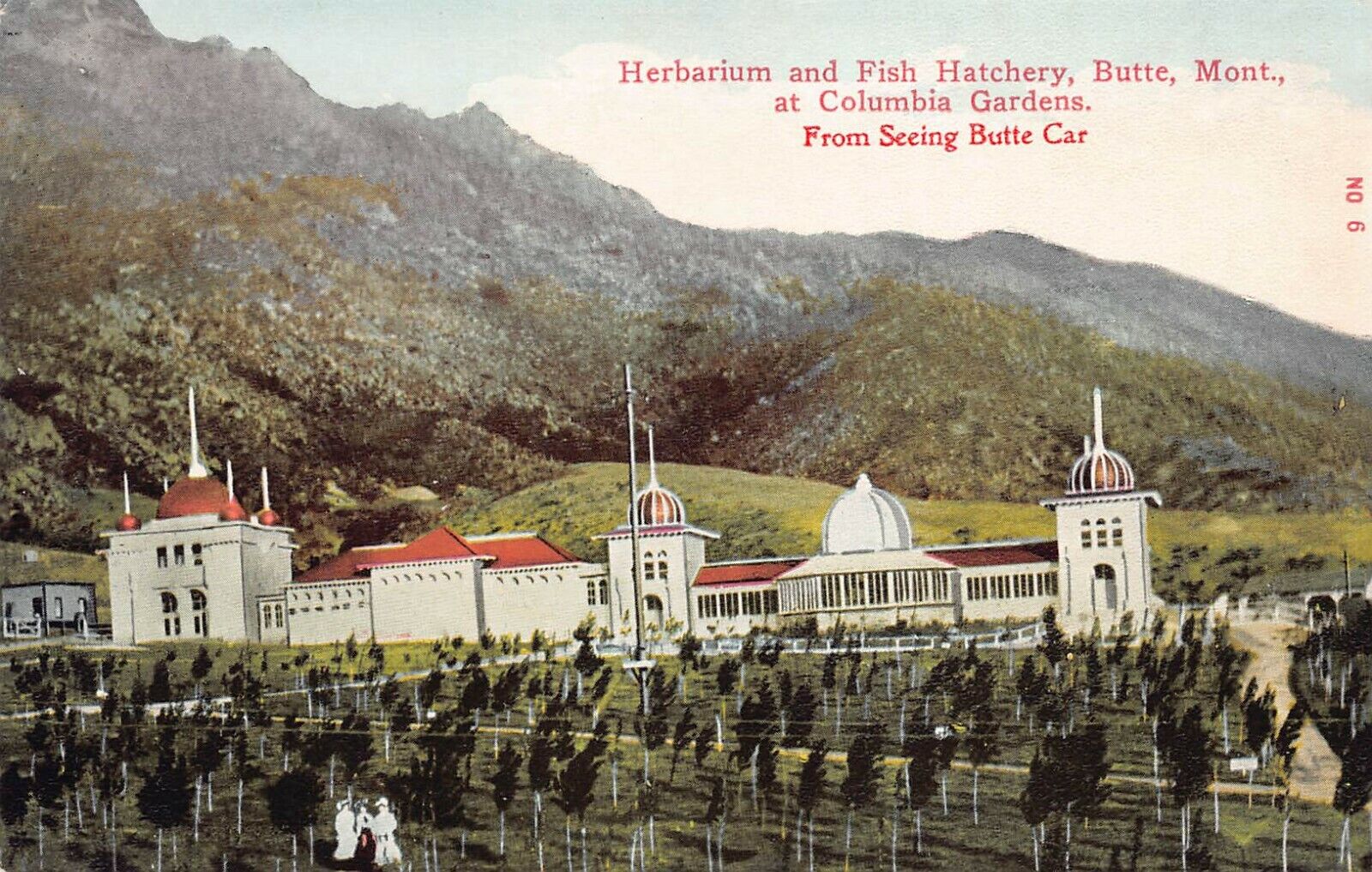 Herbarium and Fish Hatchery, Butte, Montana, Early Postcard, Unused
