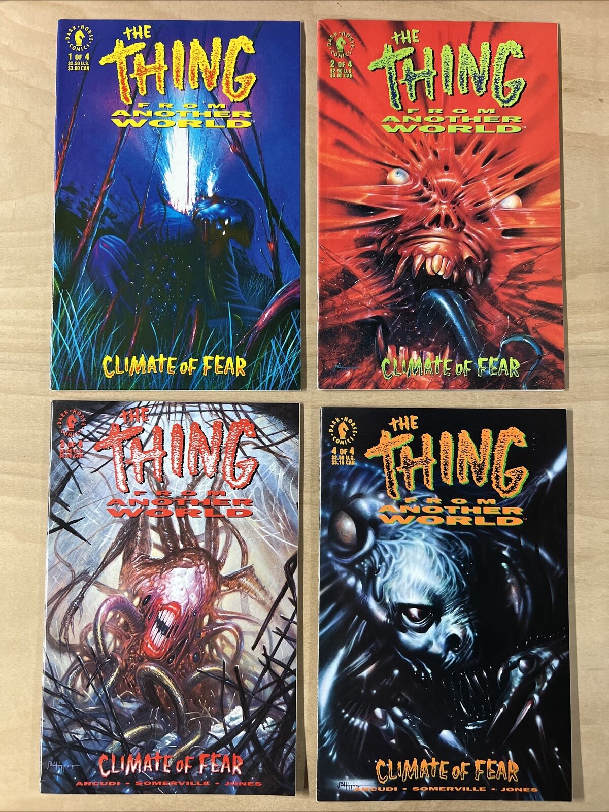 The Thing From Another World Climate of Fear #1-4 Complete Series Set Comics Lot